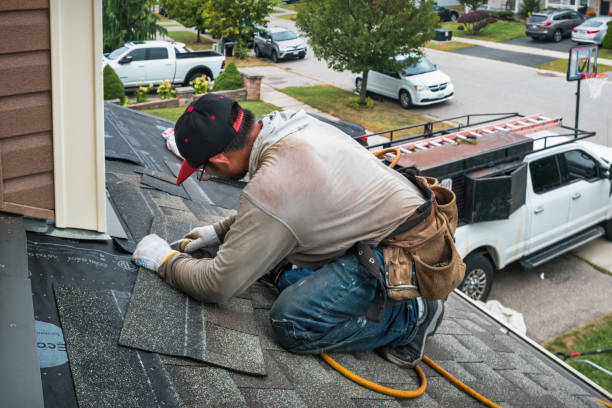 Professional Flat Roof Repair technician working in Wheaton, MN